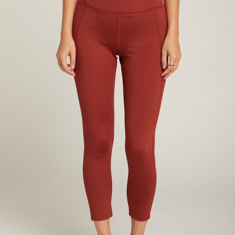 Girlfriend Collective Sports Bra and Matching Leggings FULL SET! Sedona Rust M - Picture 3 of 4